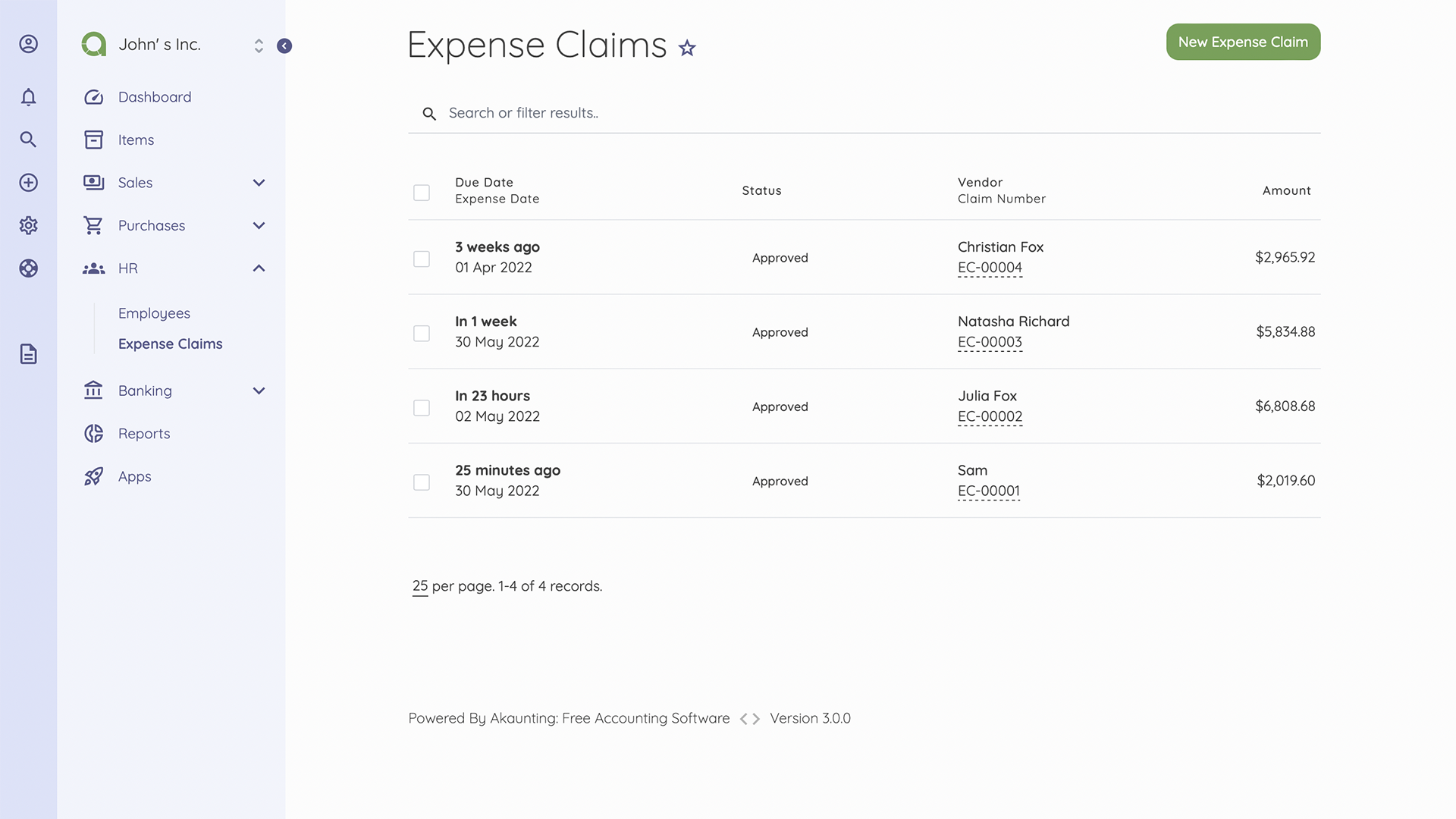 Expense Claims